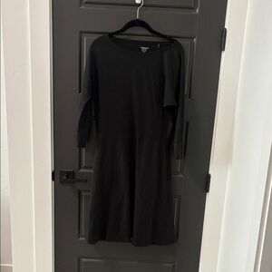 Toad & Co Black Women's Long Sleeve Knit Dress